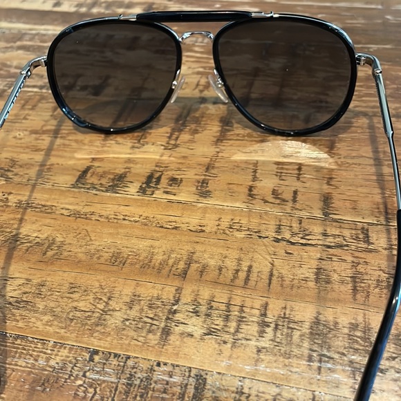 Tom Ford Double Bridge Metal Aviator Sunglasses - Picture 4 of 4